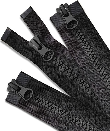 Inch black zipper - black,